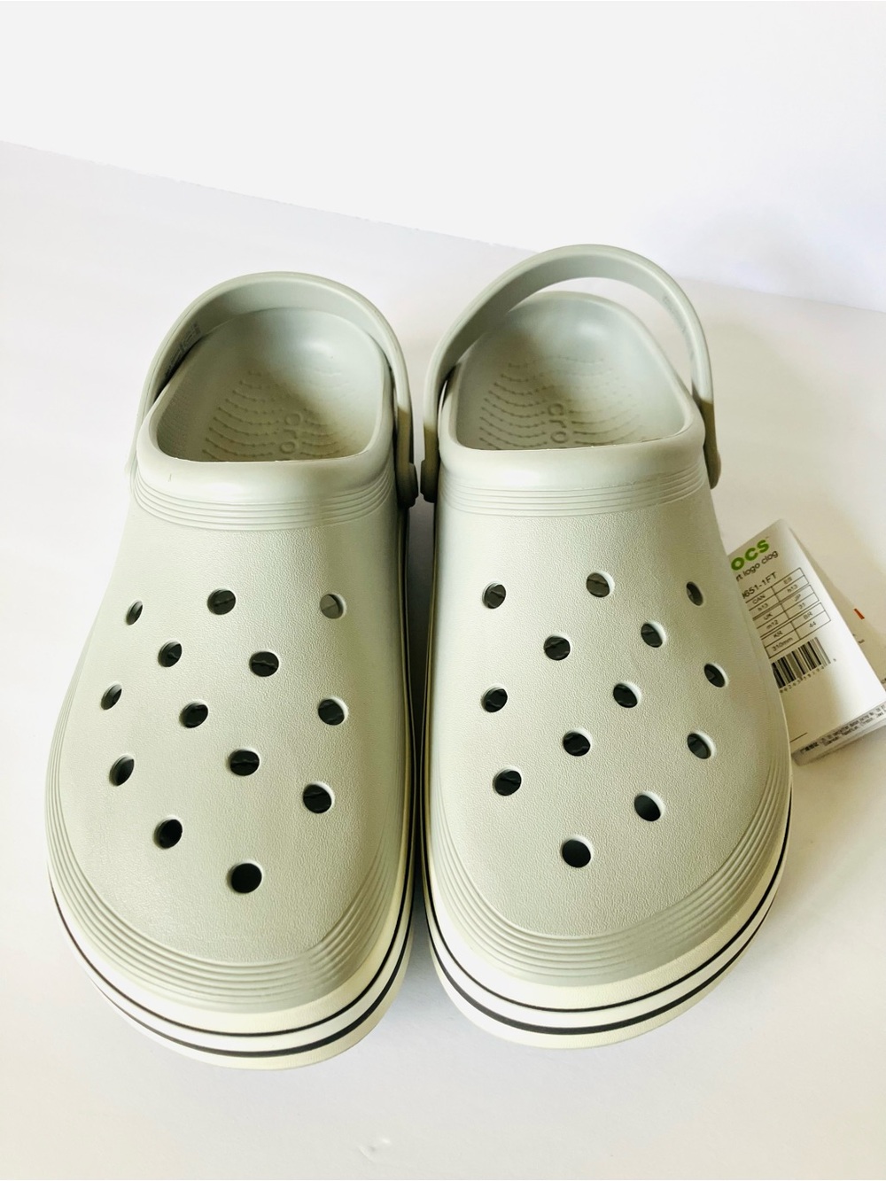 Crocs Off Court Logo Clog 209651-1FT Gray Men’s Size 13 Brand New
